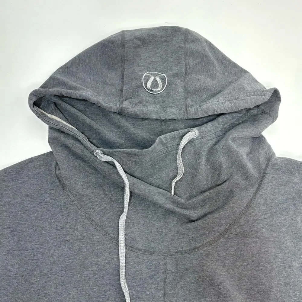 Lululemon Flashback Pullover Slouchy Hooded Sweatshirt Gray 8